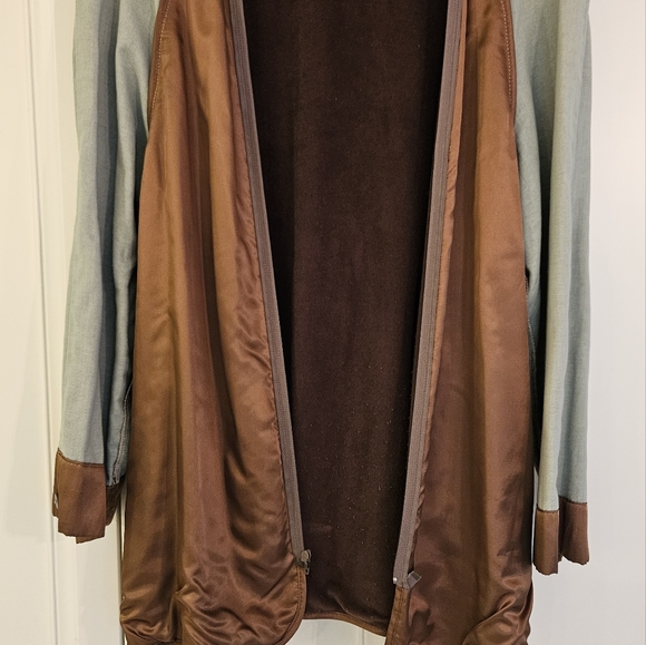 Gorgeous ladies trench coat with zip out liner . Olive . Designer . - Picture 5 of 8